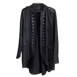 Elissa Italian cotton Steampunk Jacket Military XL black buttons gothic vampire